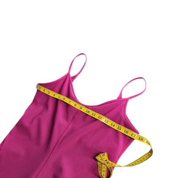 Lululemon Womnens Ribbed Contoured Unitard 6" Magenta Purple, Romper, Size 14 - Picture 5 of 10